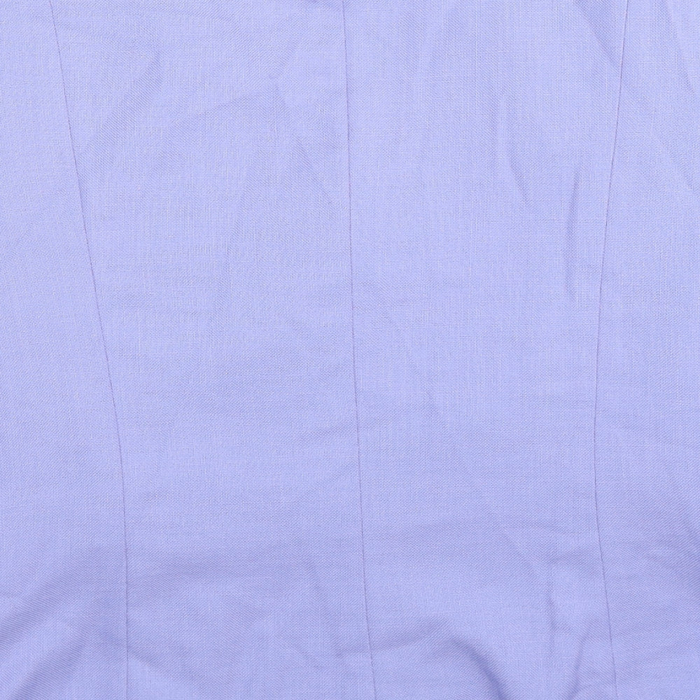 Paul Berman Womens Blue Jacket Blazer Size 16