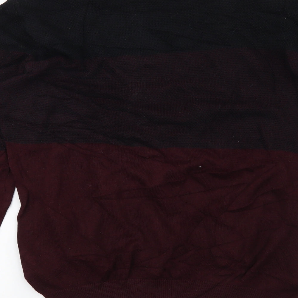 Peacocks Mens Red Pullover Jumper Size M