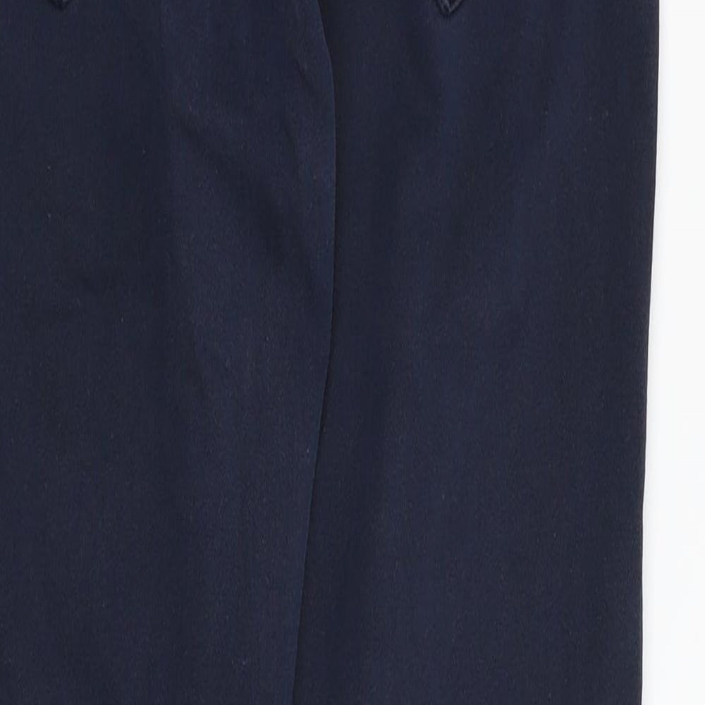 H&M Womens Blue Chino Trousers Size 14 L28 in