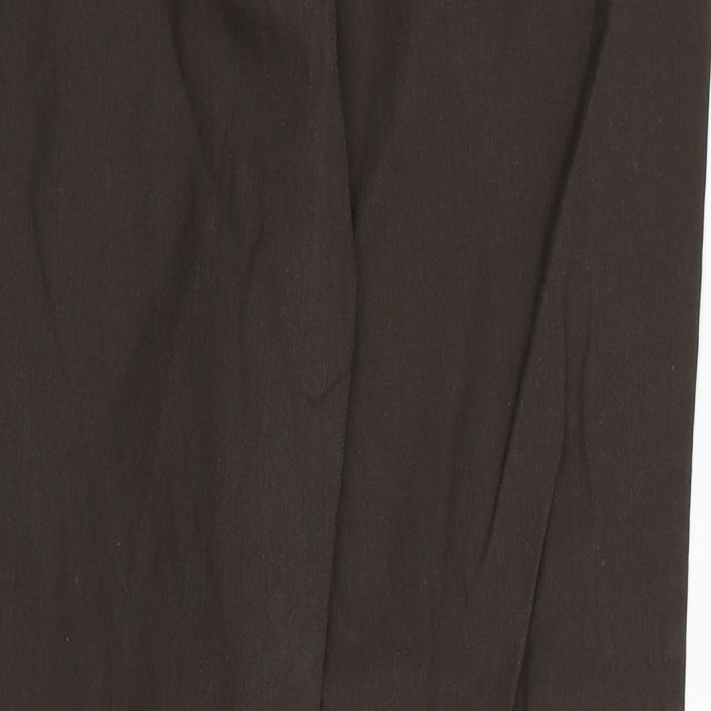 UpFashion Womens Brown Trousers Size 12 L31 in