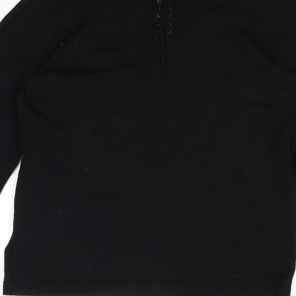 NEXT Womens Black Knit Pullover Jumper Size 10