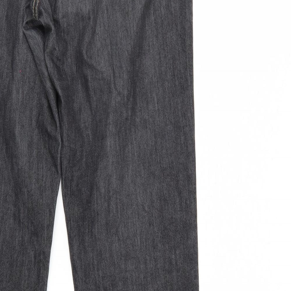 lau rie Womens Black Denim Straight Jeans Size 10 L26 in