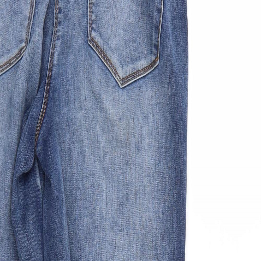 Denim Womens Blue Denim Straight Jeans Size 8 L27 in