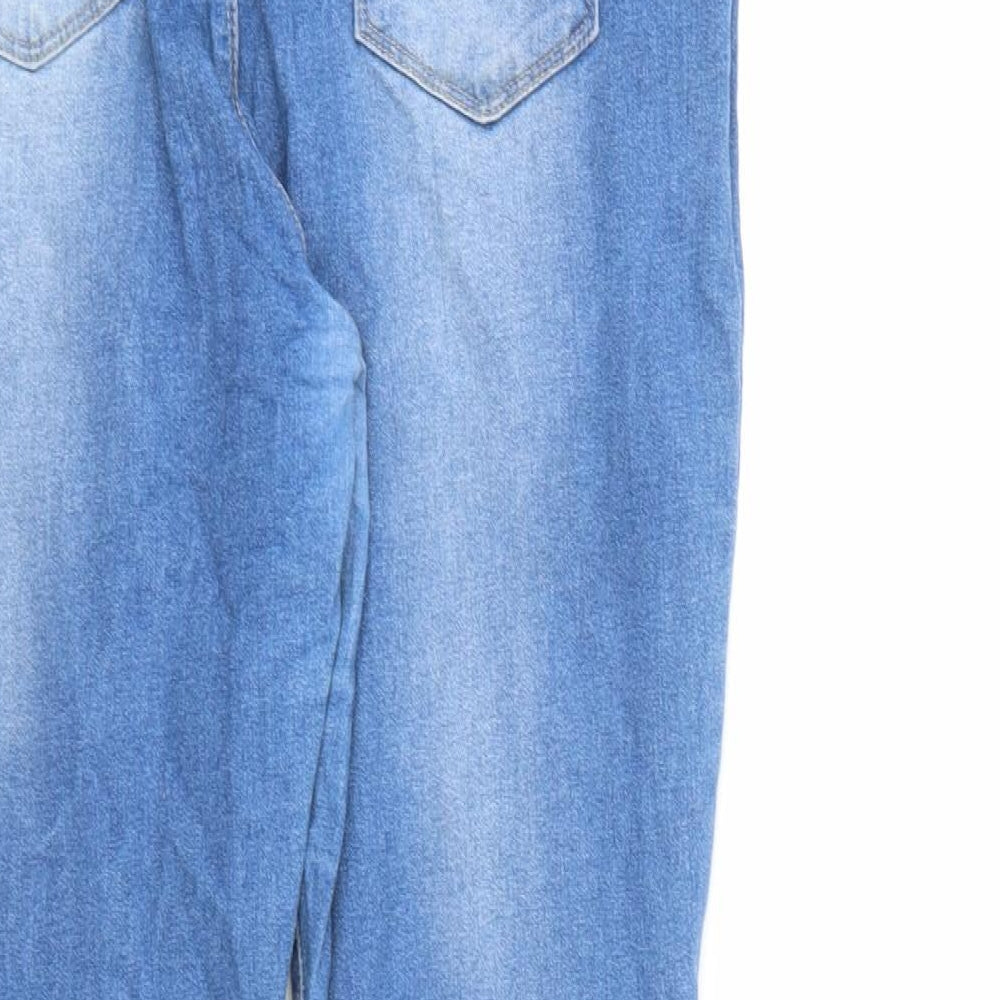 Oakridge Womens Blue Denim Straight Jeans Size 14 L28 in
