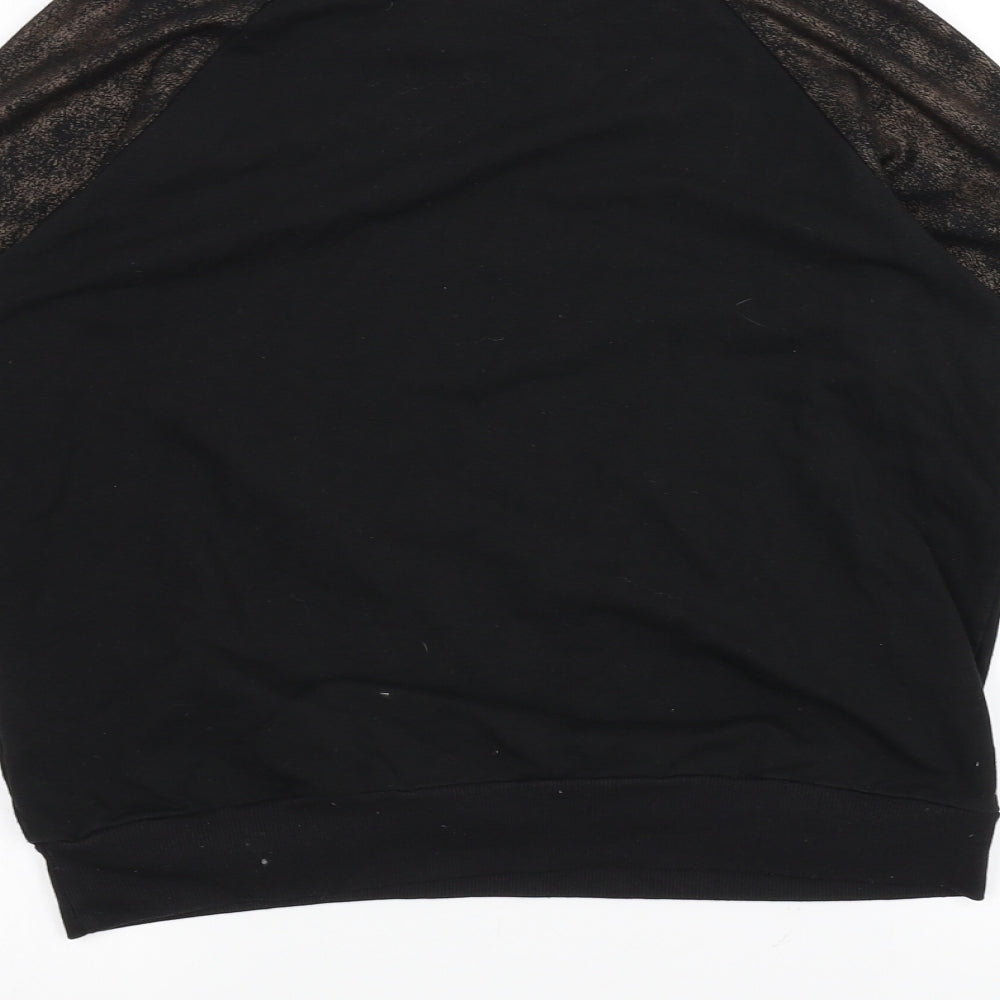 Nude Lucy Womens Black Pullover Jumper Size S