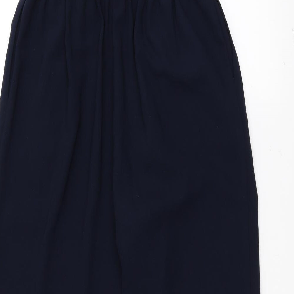 New Look Womens Blue Trousers Size 8 L23 in - Belted