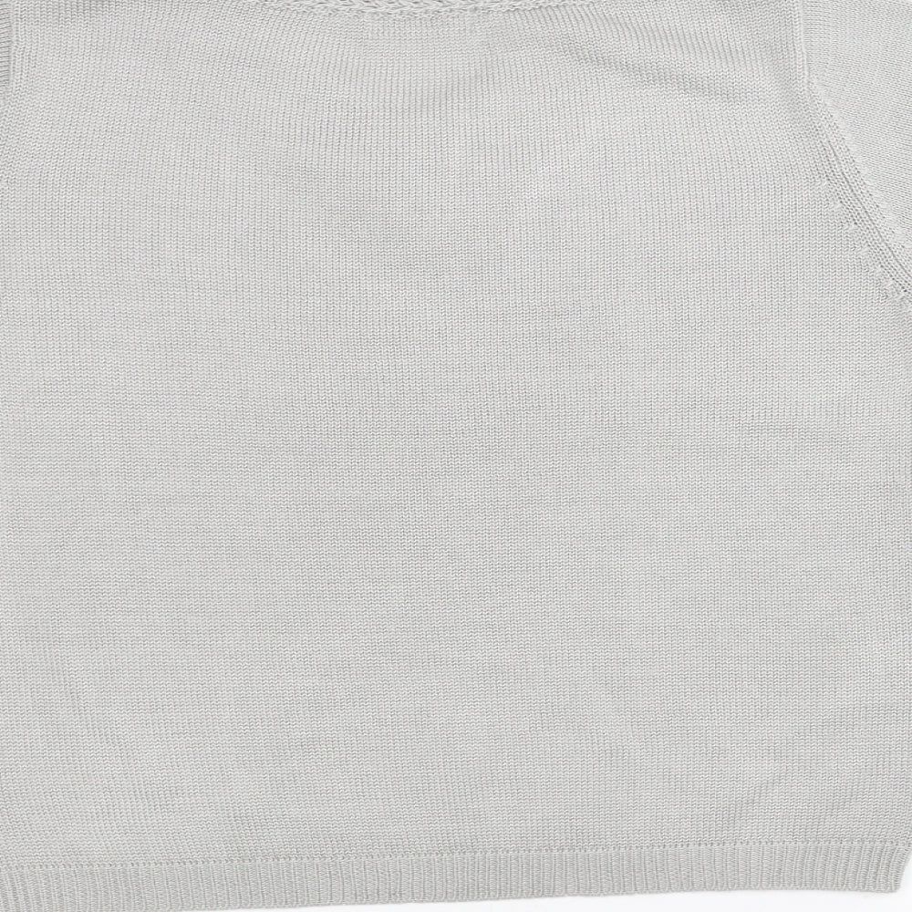 Damart Womens Grey Knit Pullover Jumper Size 12