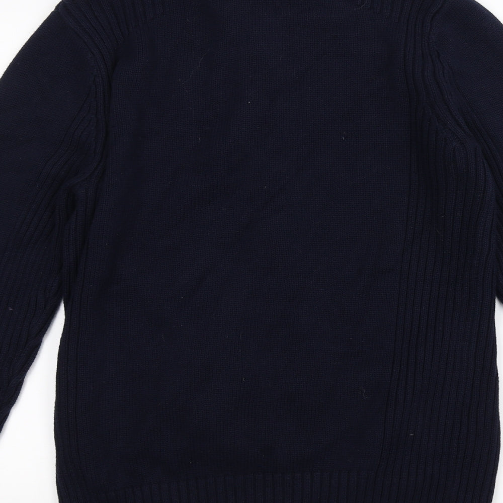 Savile Row Girls Blue Knit Jacket Size L