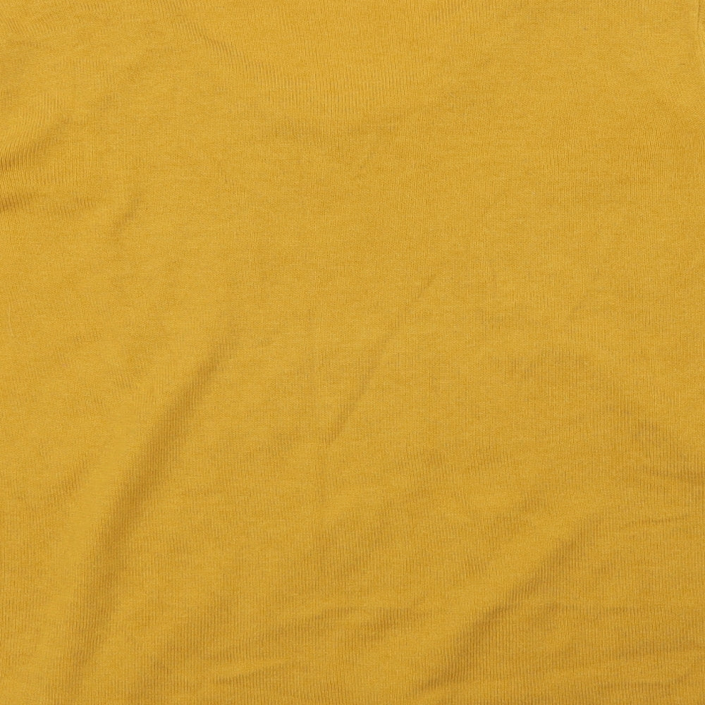 Bonmarché Womens Yellow Polka Dot Pullover Jumper Size 16