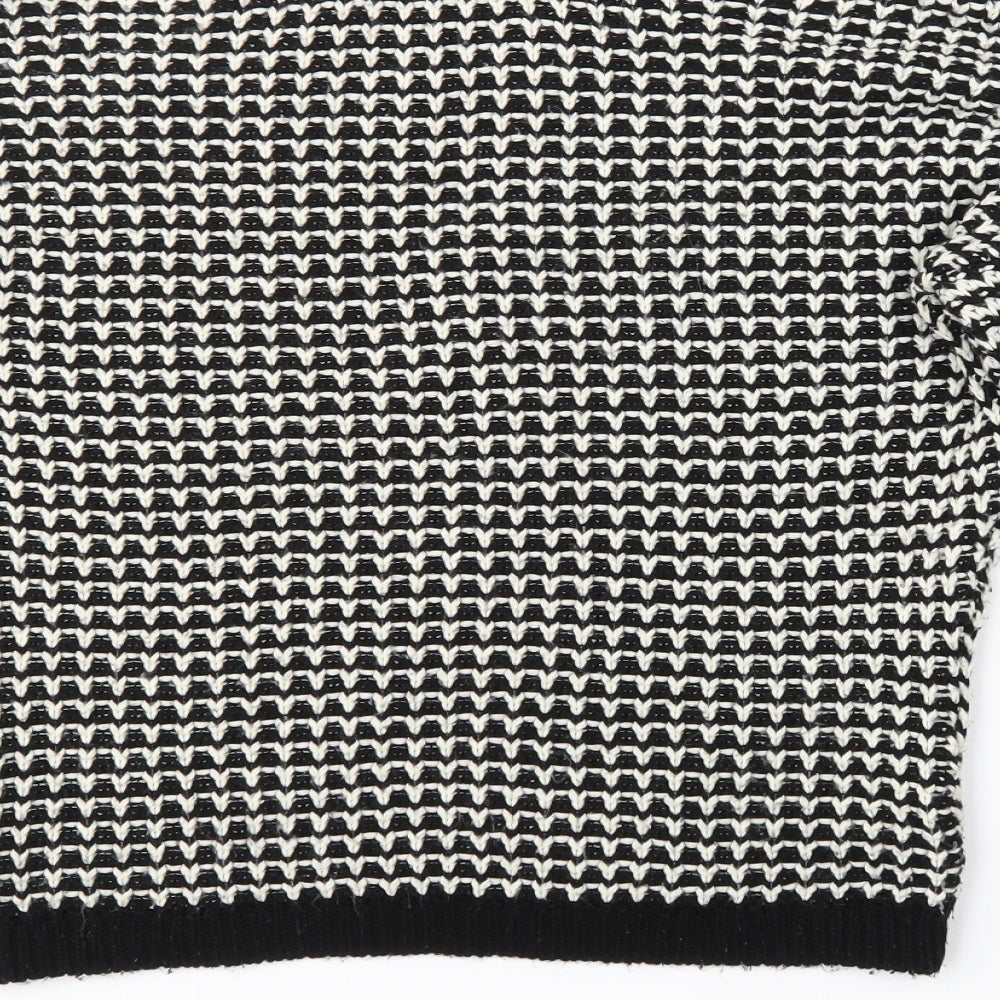 Atmoshphere Womens Black Striped Pullover Jumper Size 8