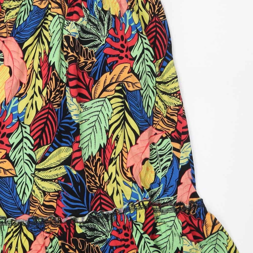 Papaya Womens Blue Floral Straight & Pencil Skirt Size 10