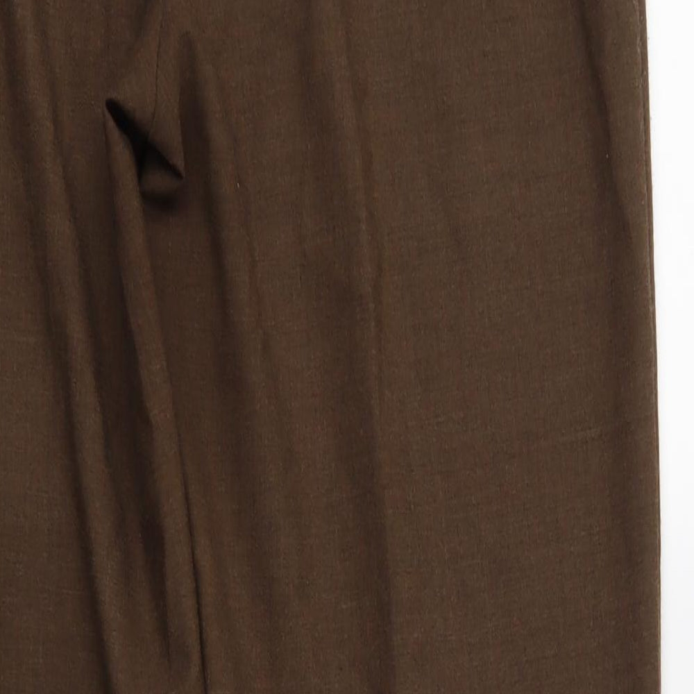 Share Womens Brown Dress Pants Trousers Size 14 L26 in