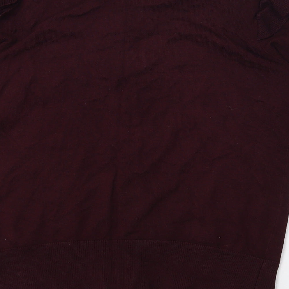 F&F Womens Purple Basic Blouse Size 8