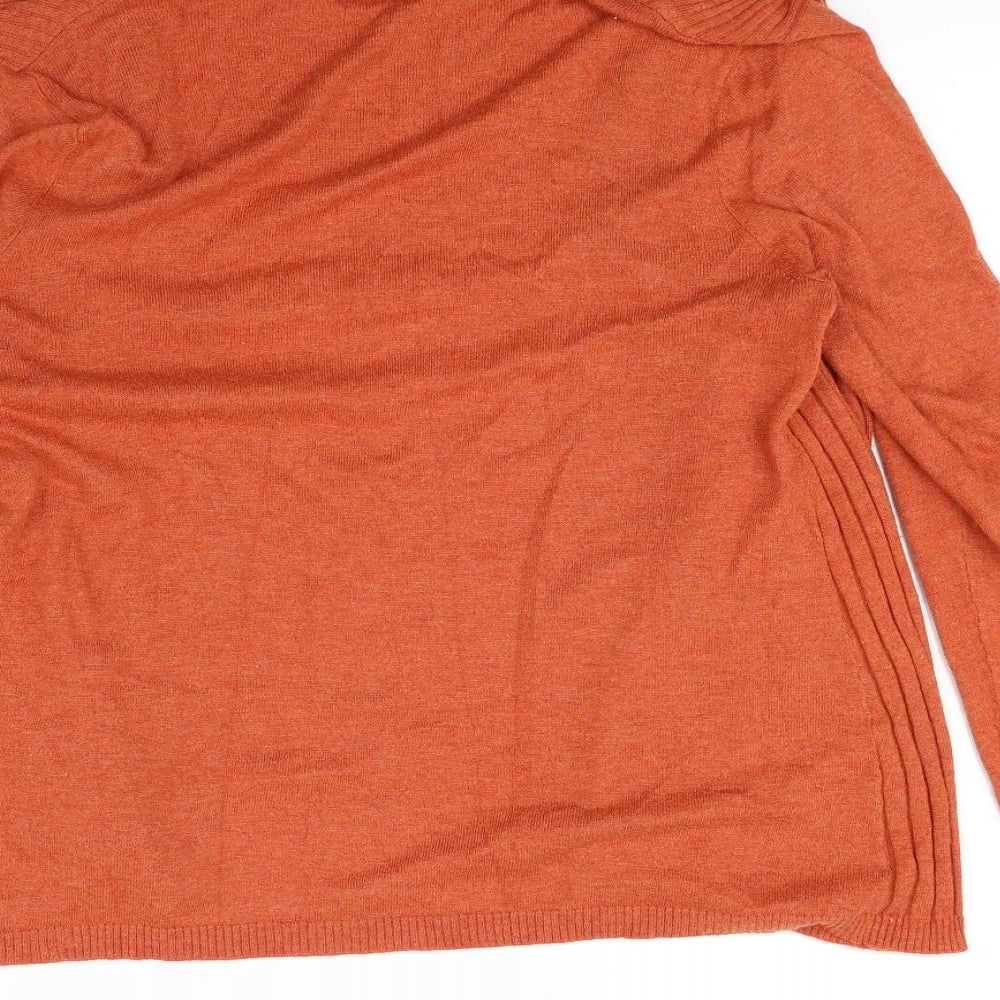 Wallis Womens Orange Cardigan Jumper Size M