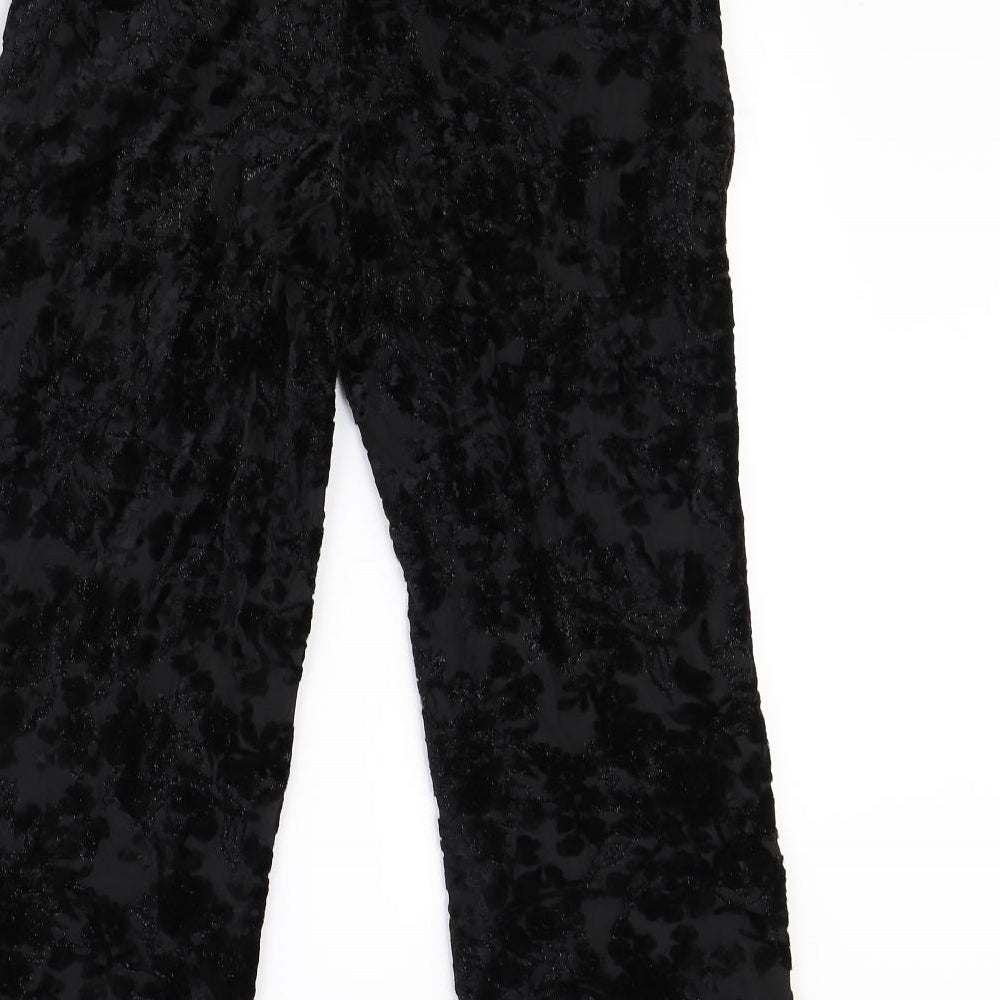 Zara Womens Black Trousers Size M L29 in