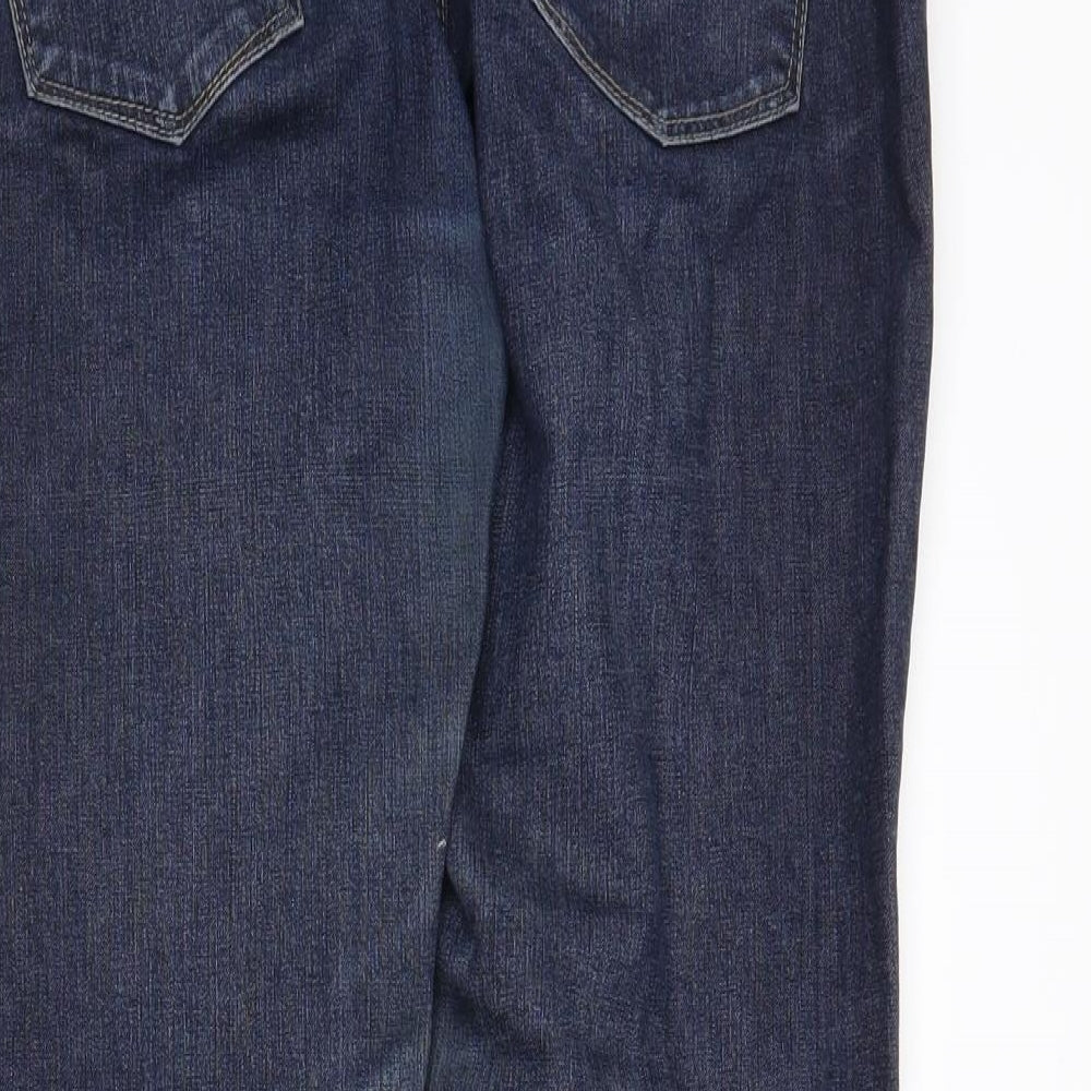Disco Womens Blue Straight Jeans Size 12 L28 in