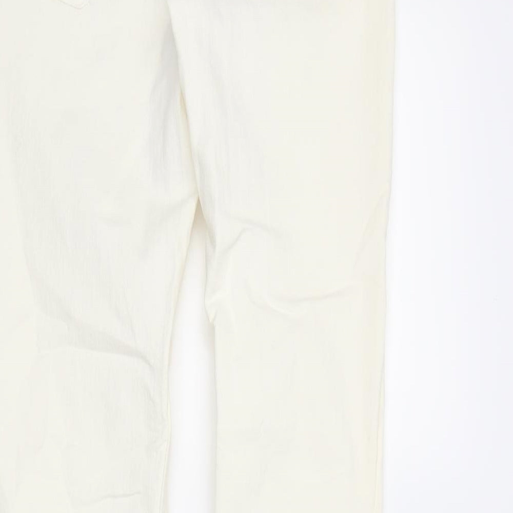 &Denim Womens Ivory Denim Skinny Jeans Size 30 in L30 in