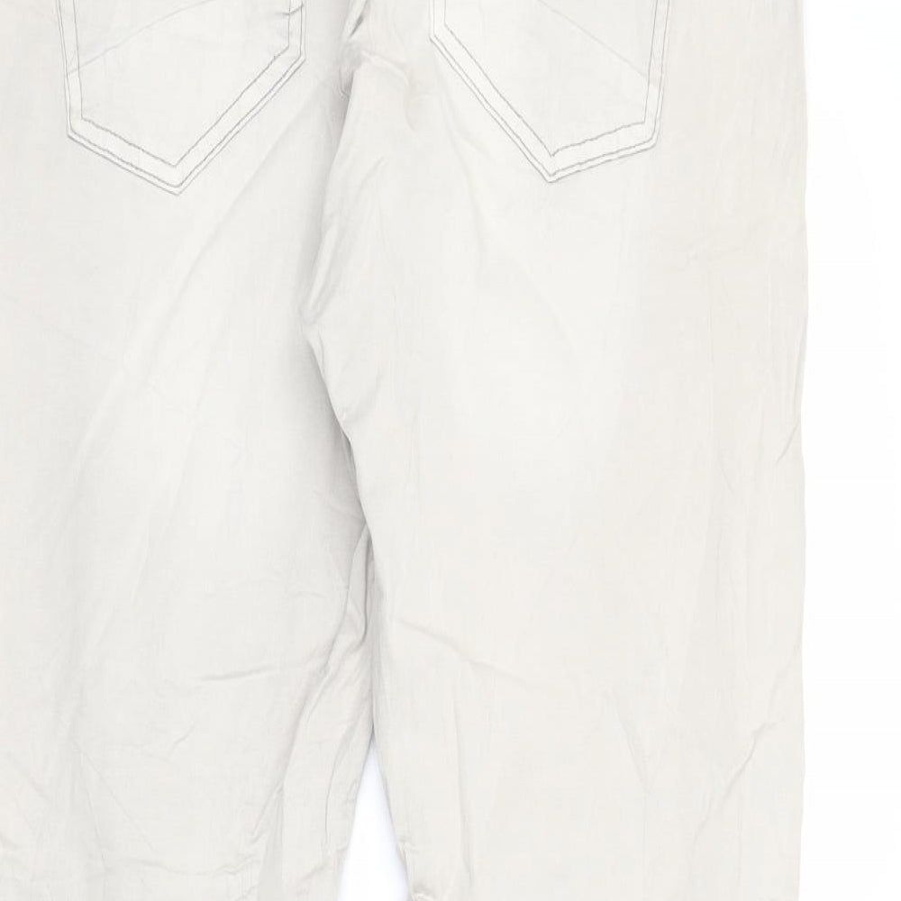 Multiples Womens Beige Cropped Trousers Size 16 L26 in