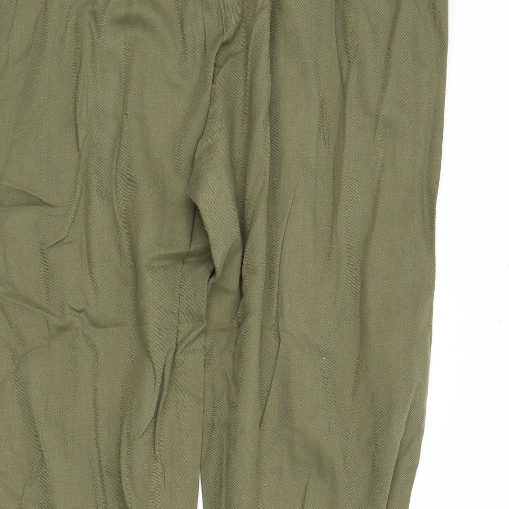 NEXT Womens Green Chino Trousers Size 18 L27 in