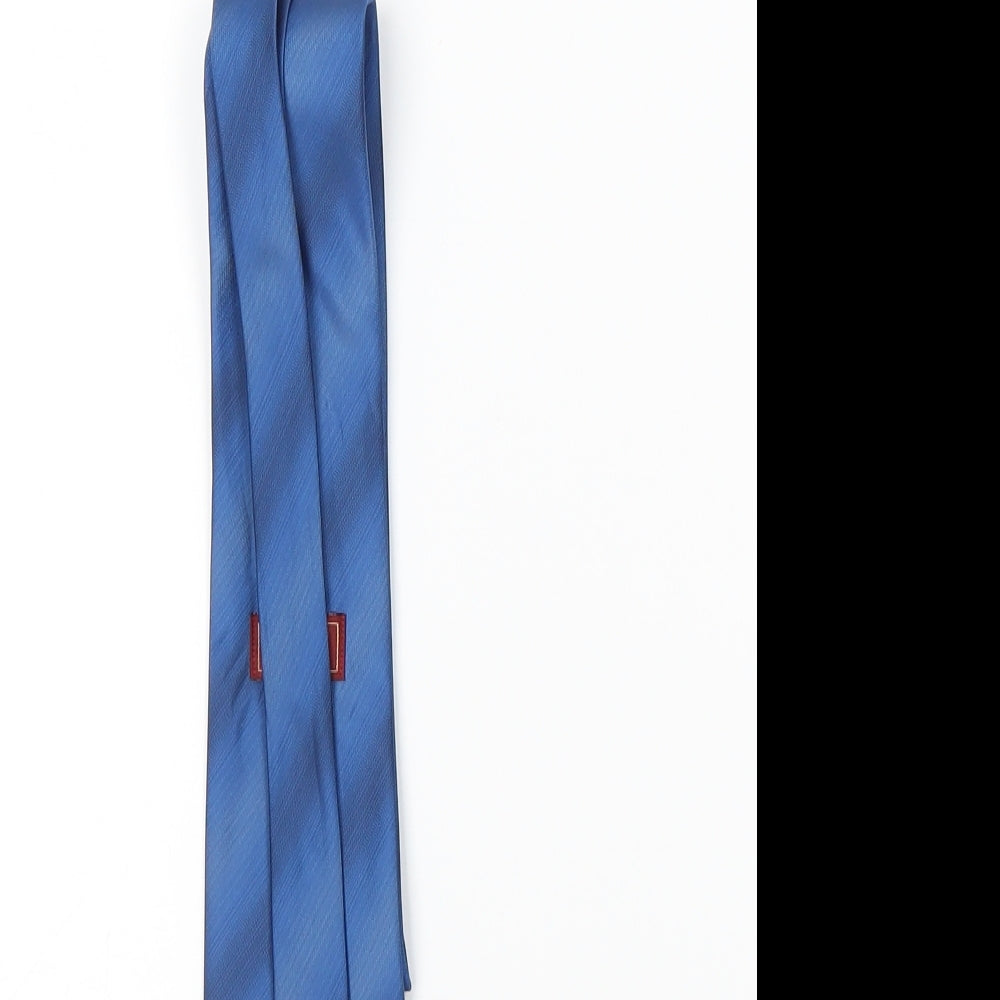 Burton Mens Blue Striped Pointed Tie One Size