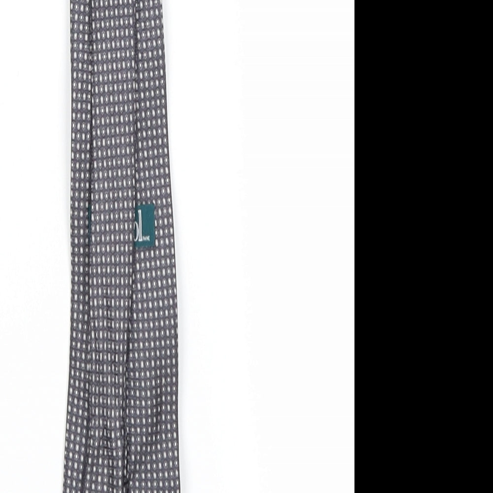 protocol Mens Grey Grenadine Pointed Tie One Size