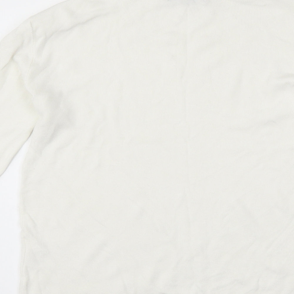 Primark Womens White Pullover Jumper Size 18