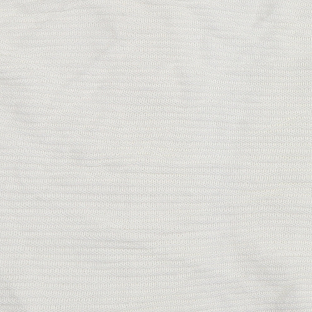 M&Co Womens White Cardigan Jumper Size S