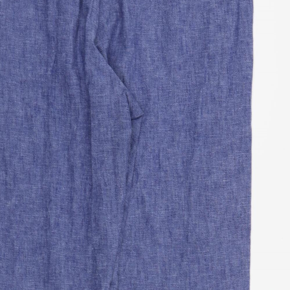 F&F Womens Blue Trousers Size 18 L25 in