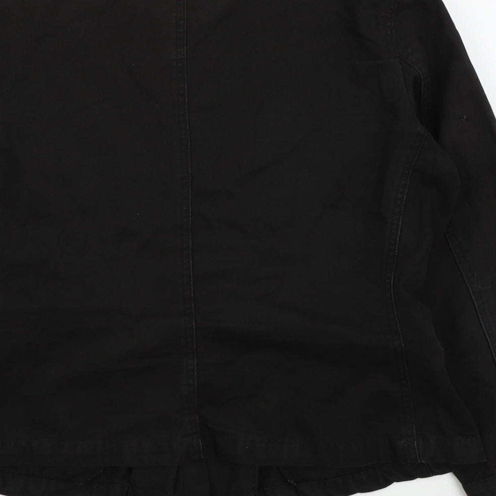 Preworn Womens Black Jacket Coat Size 16