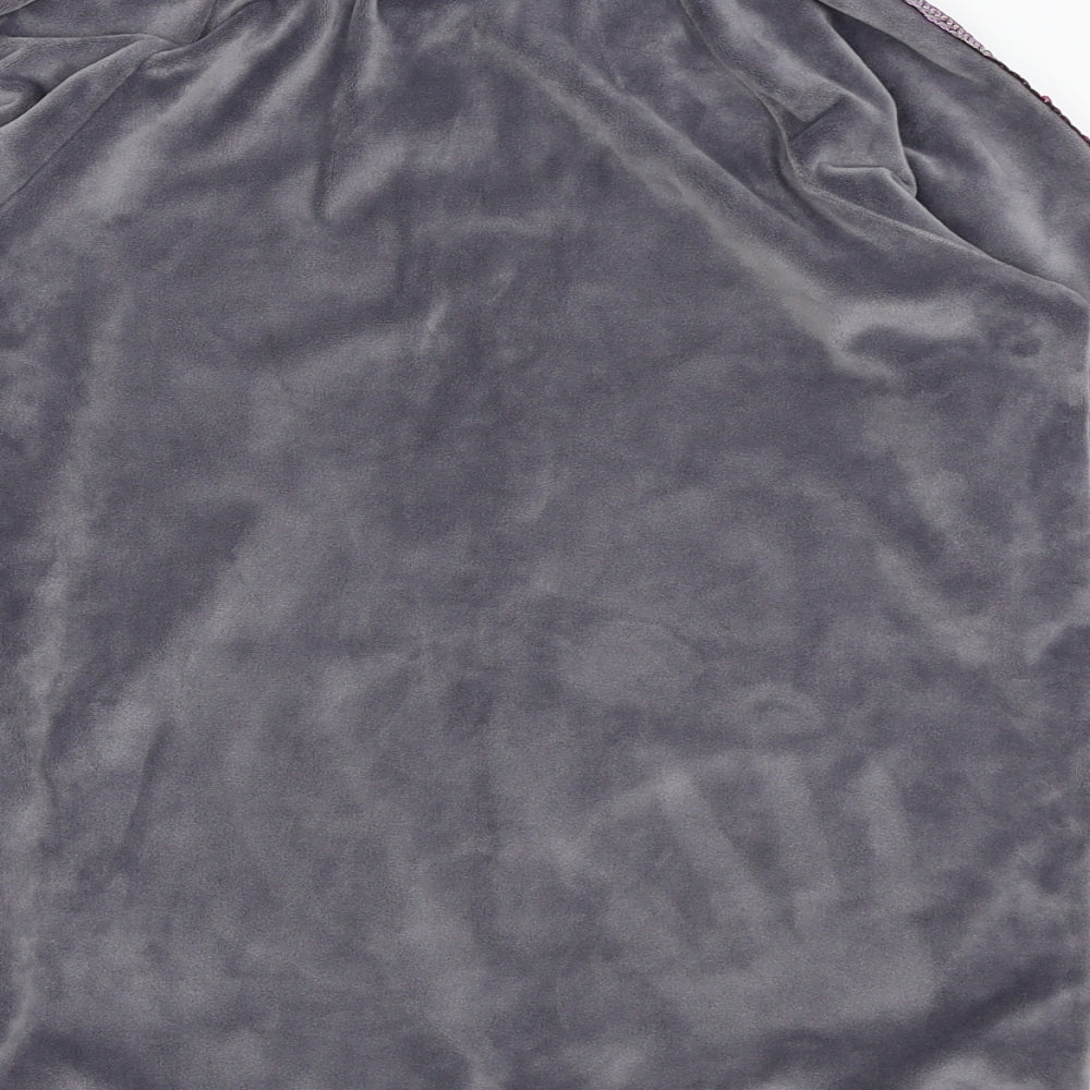 Asda George Girls Grey Solid Top Pyjama Top Size 11-12 Years