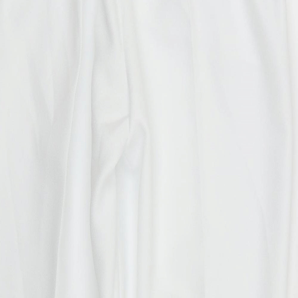 Preworn Womens White Trousers Size 14 L23 in