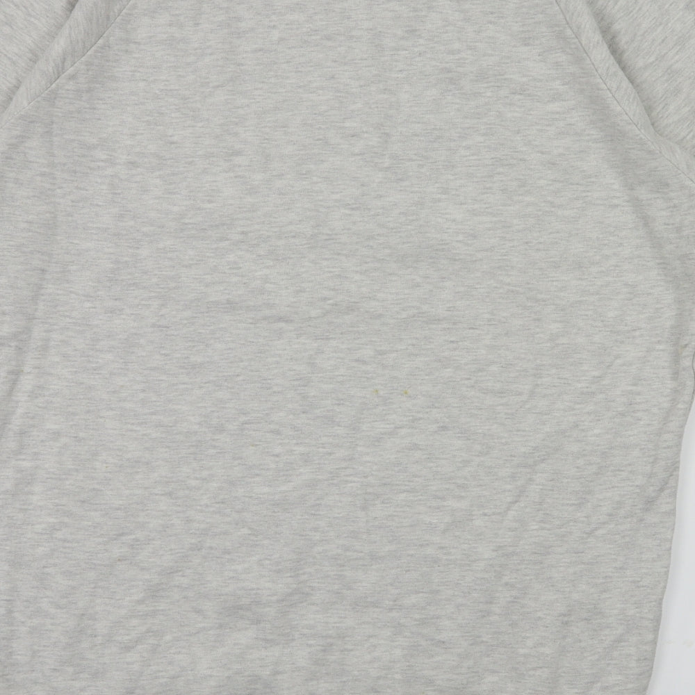 H&M Womens Grey Animal Print Henley Jumper Size 10