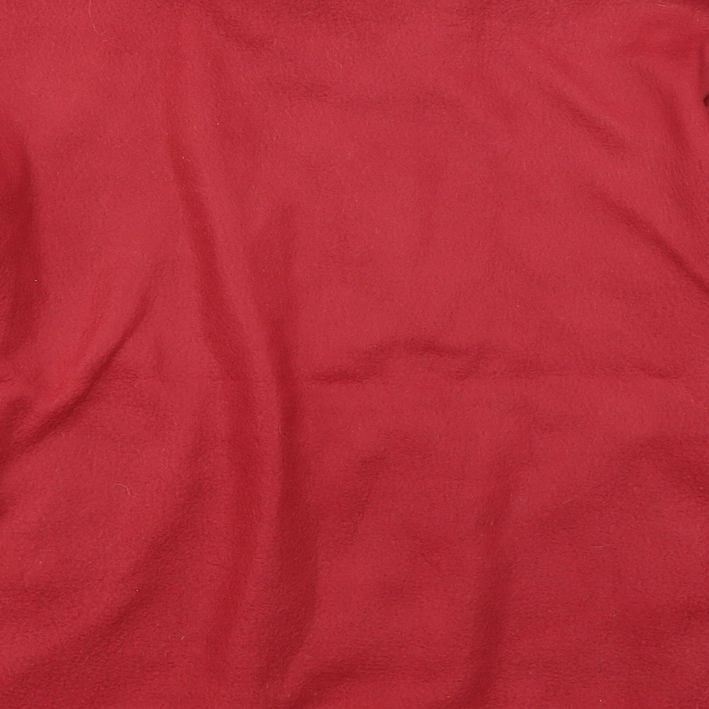 Anne De Lancay Womens Red Full Zip Sweatshirt Size M