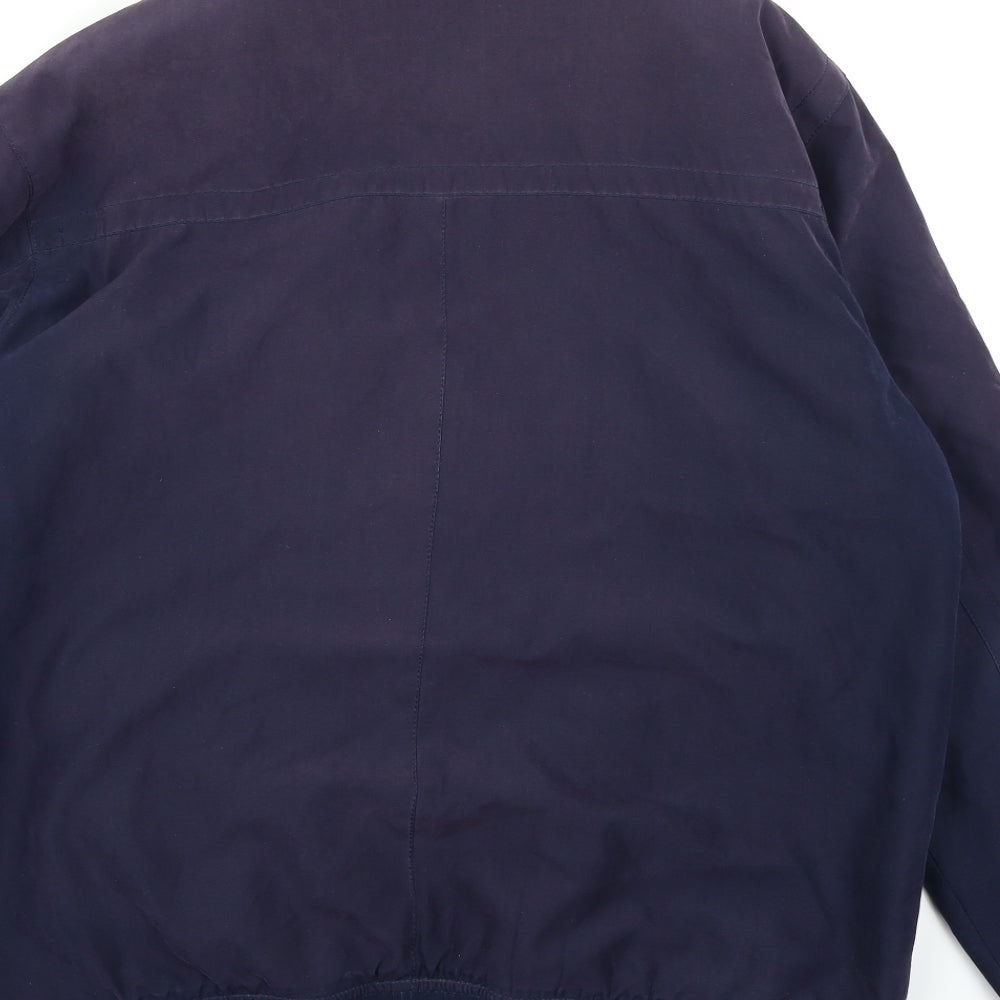 EWM Mens Blue Bomber Jacket Coat Size L