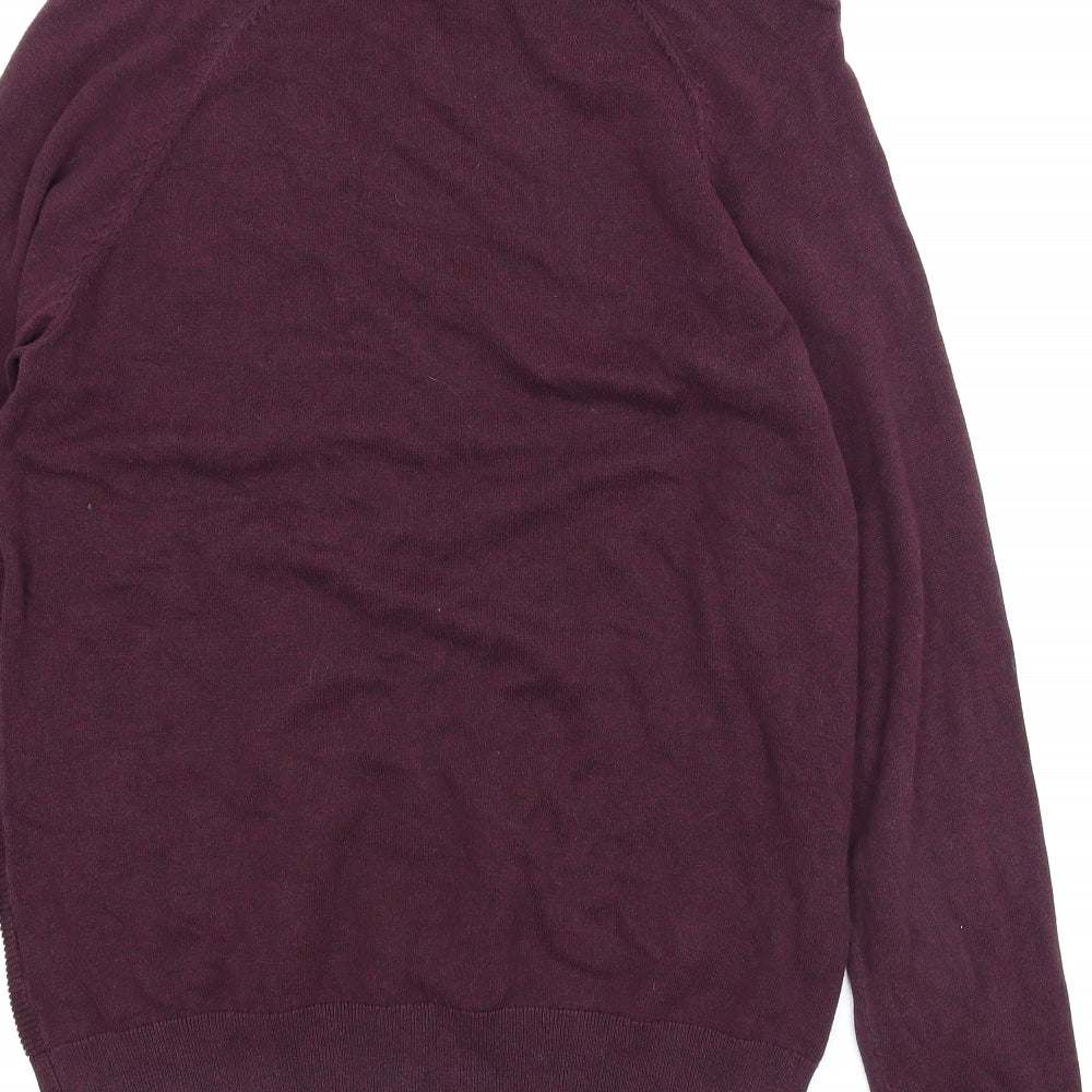 TU Mens Purple Pullover Jumper Size M