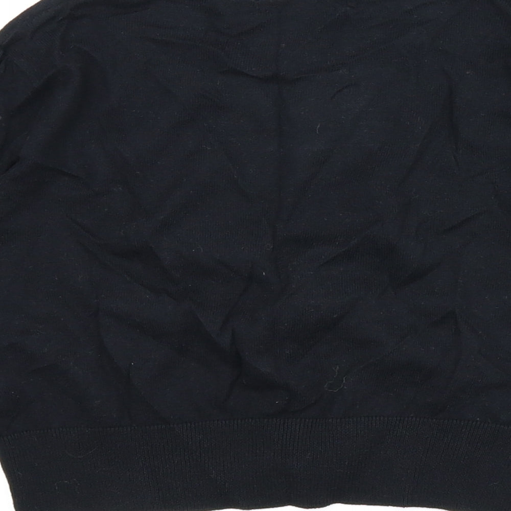 M&S Womens Black Cardigan Jumper Size 12