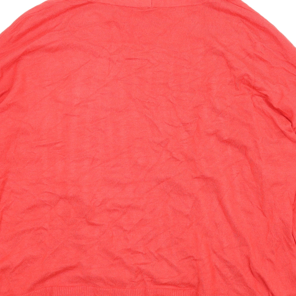 Intuition Womens Red Cardigan Jumper Size XL
