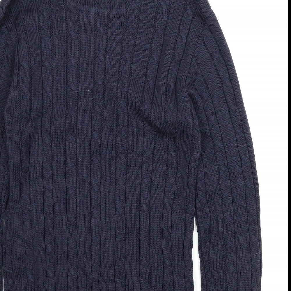 Focus Mens Blue Pullover Jumper Size S