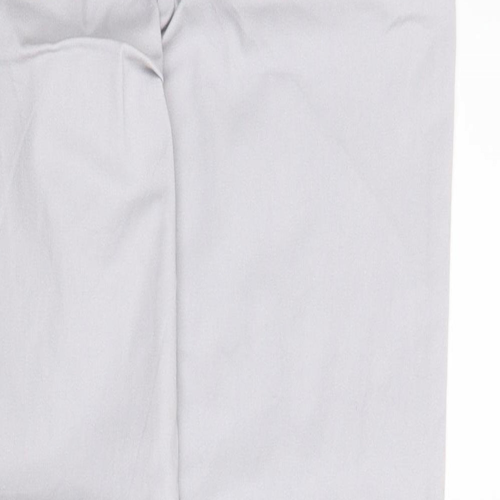 Wallis Womens Grey Chino Trousers Size 12 L26 in