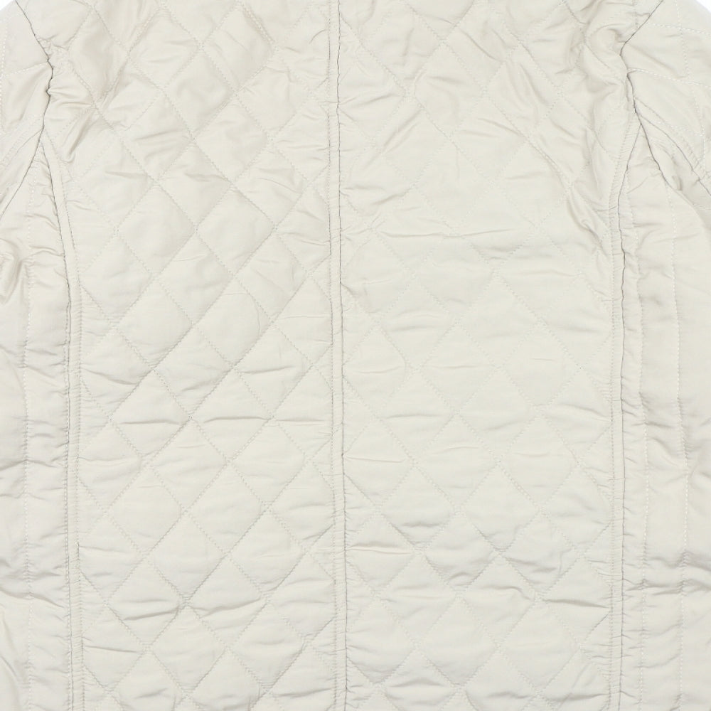 Sarah Hamilton Womens Beige Overcoat Coat Size 16