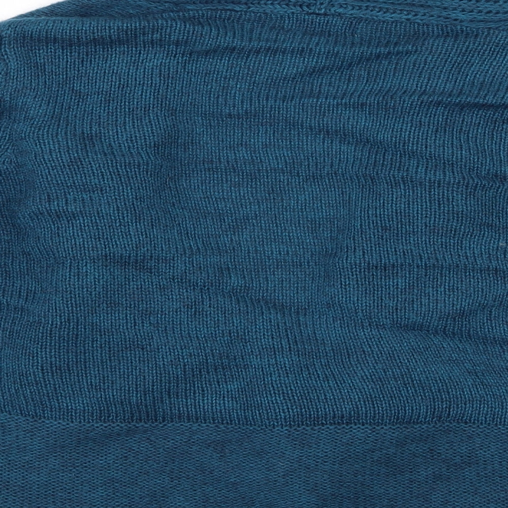 Per Una Womens Blue Knit Cardigan Jumper Size L