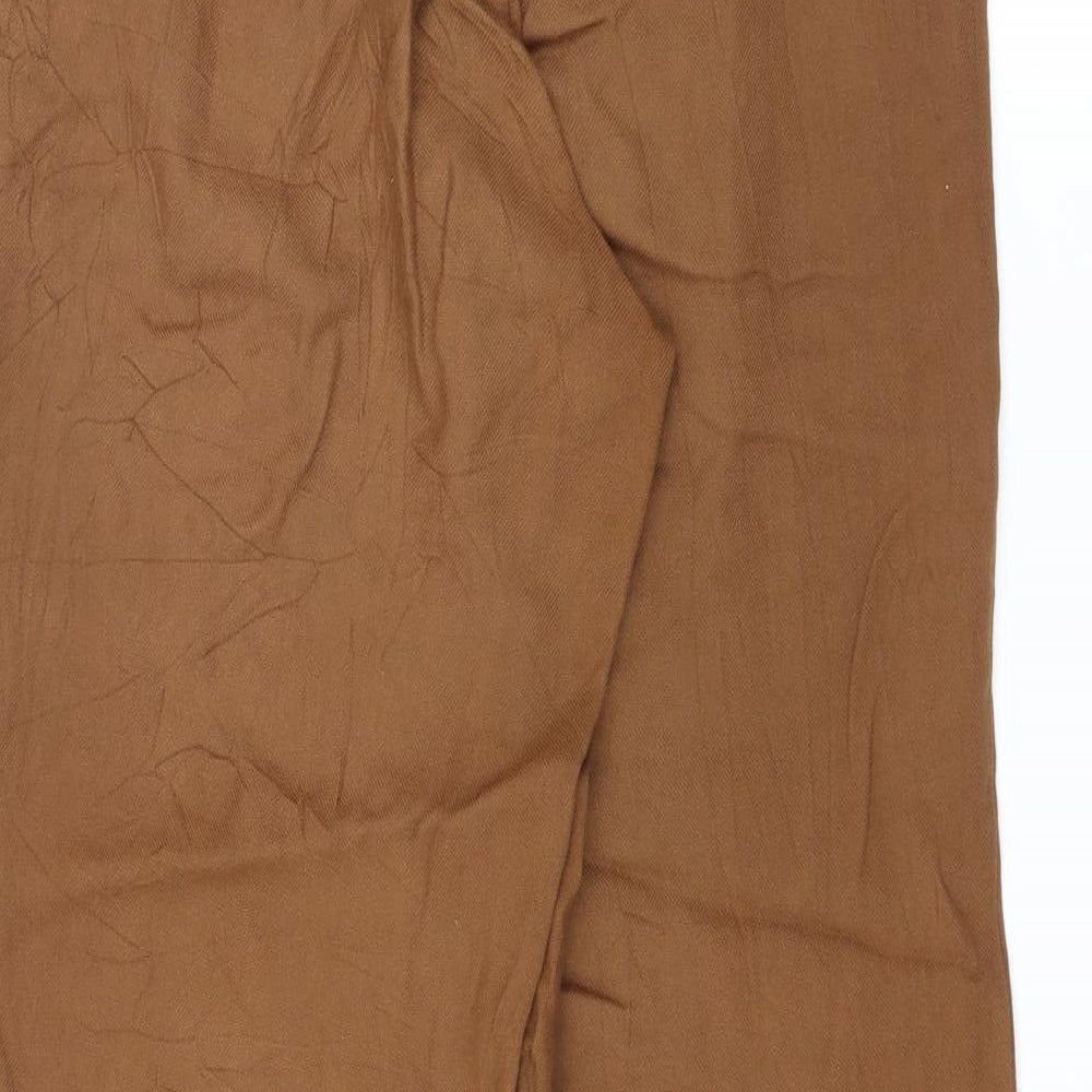 H&M Womens Brown Trousers Size 10 L24 in