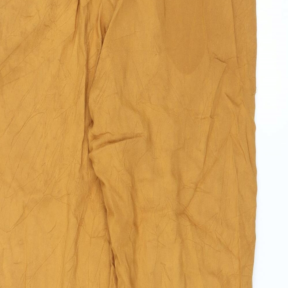 Primark Womens Yellow Trousers Size 16 L28 in