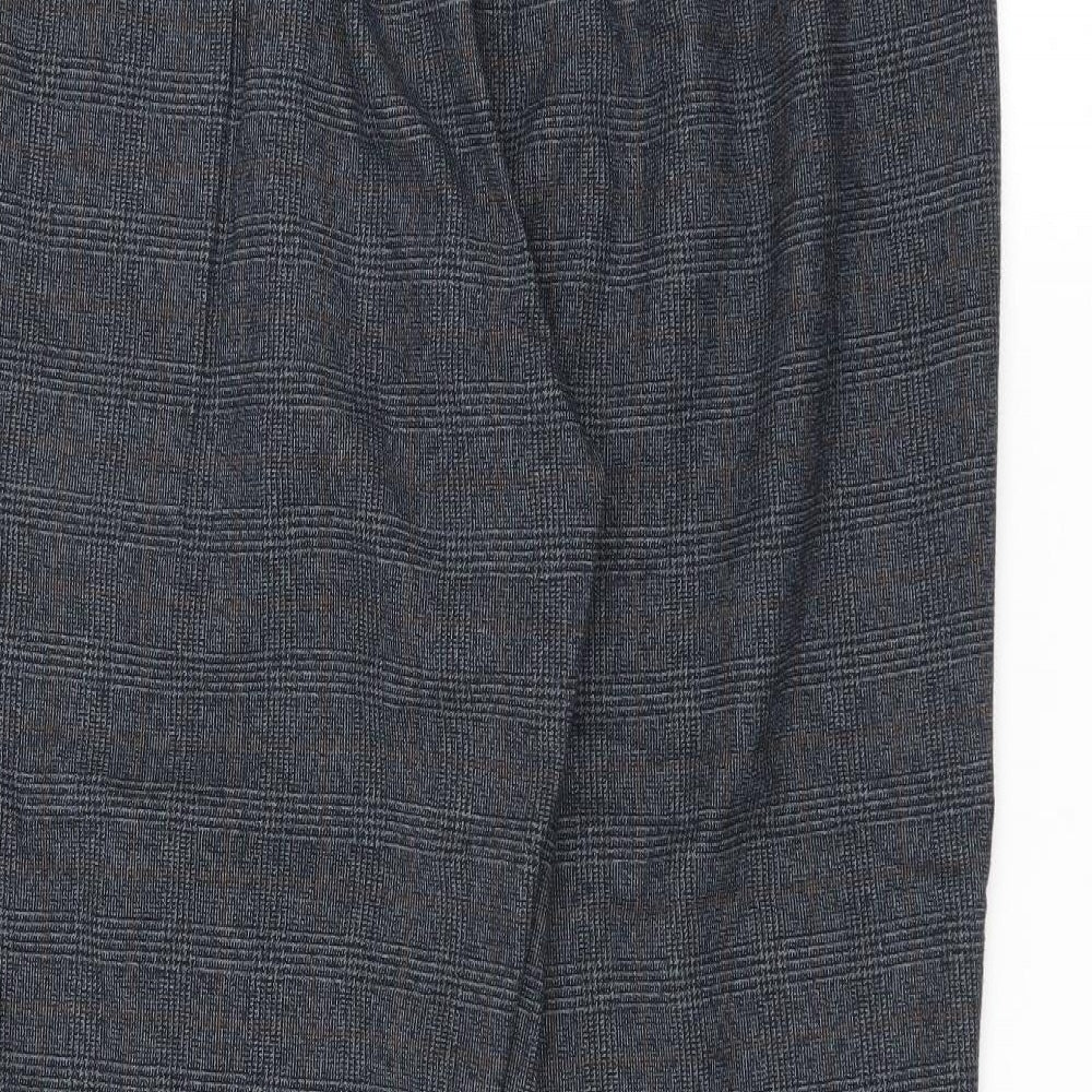 Marks and Spencer Womens Blue Trousers Size 16 L25 in
