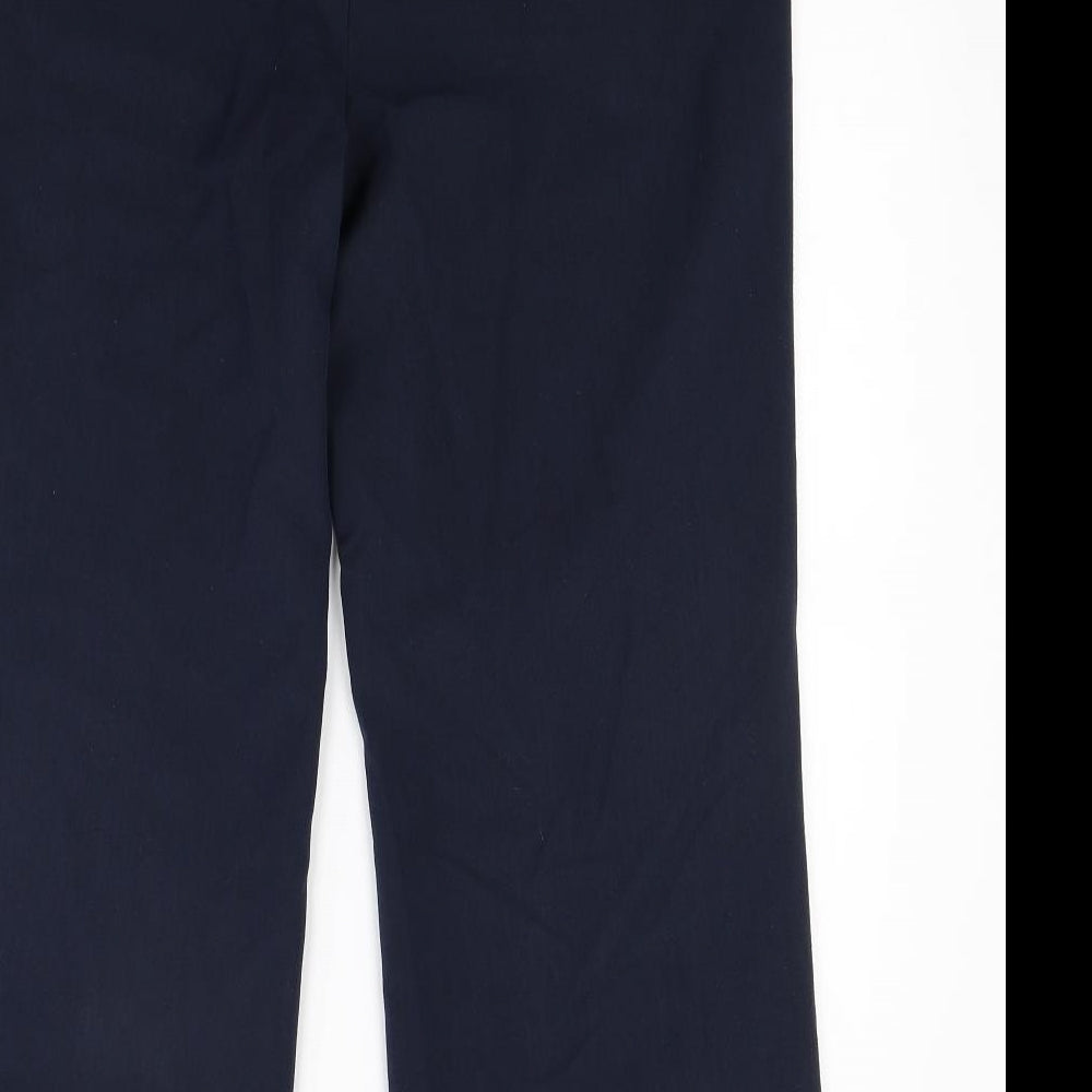 Slimma Womens Blue Trousers Size 14 L28 in