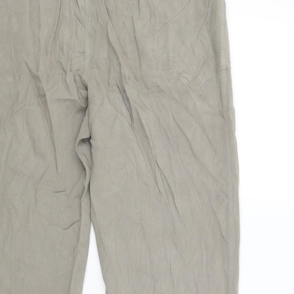 AMARANTO Womens Beige Jogger Trousers Size 16 L28 in