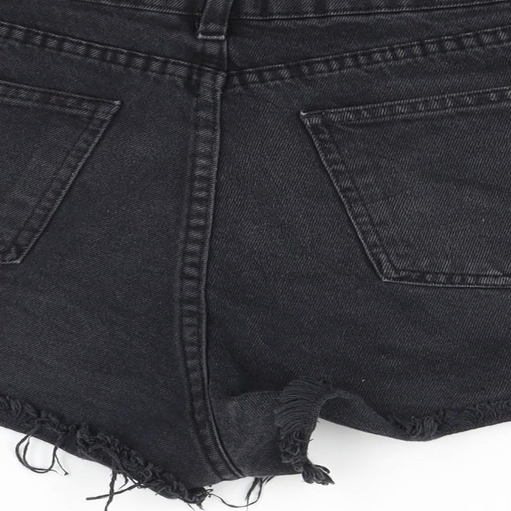 Pieta Womens Black Cut-Off Shorts Size 10