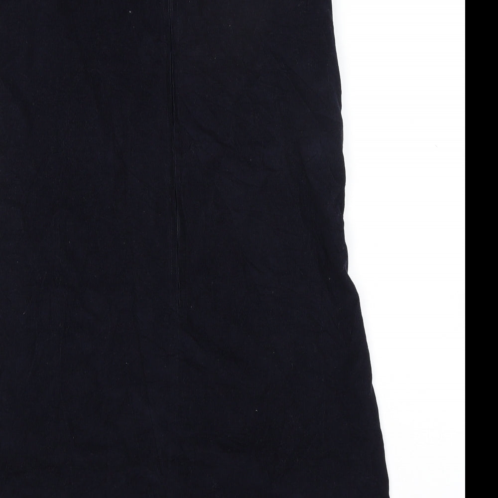 Preworn Womens Blue Corduroy A-Line Size M