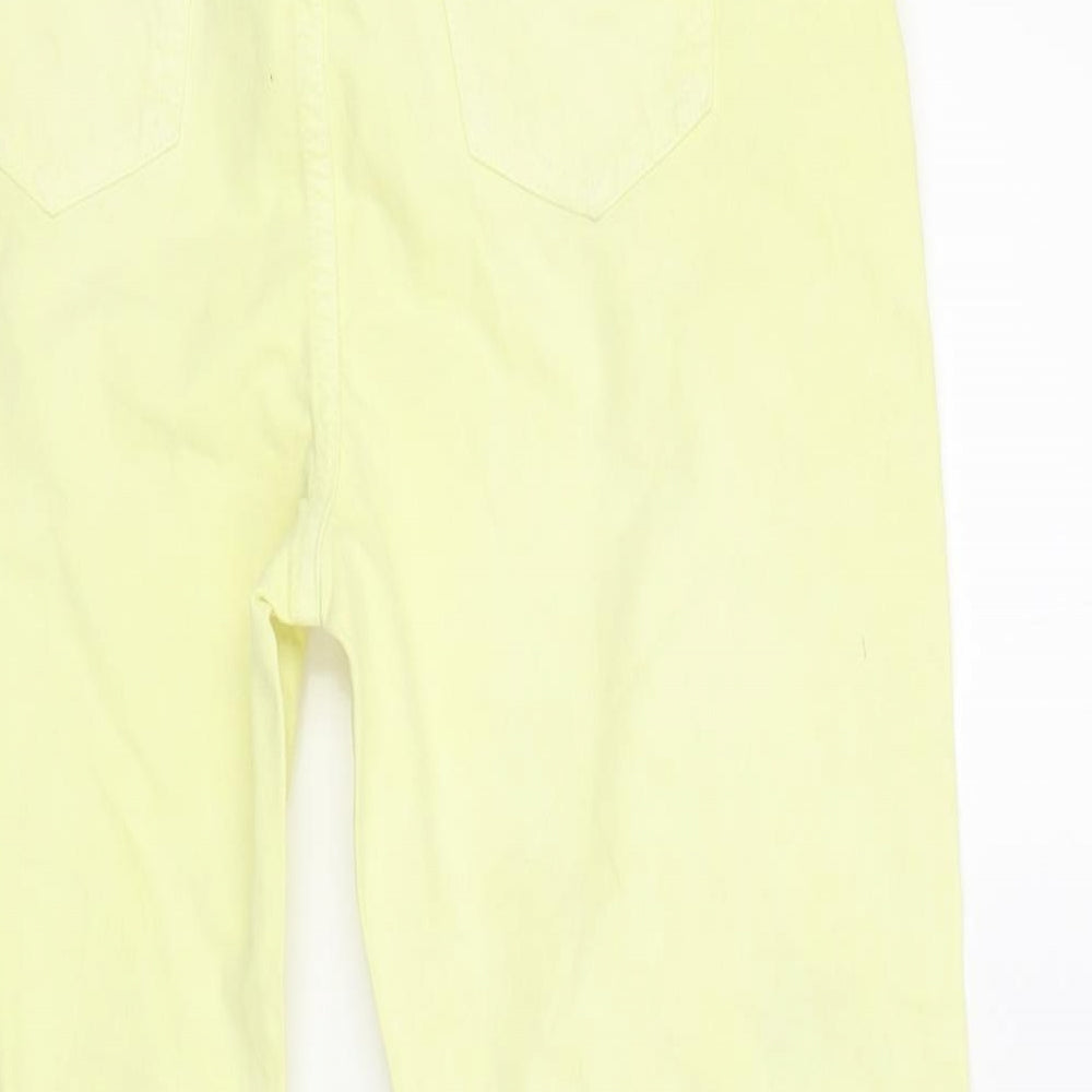 Marks and Spencer Womens Yellow Denim Skinny Jeans Size 10 L28 in