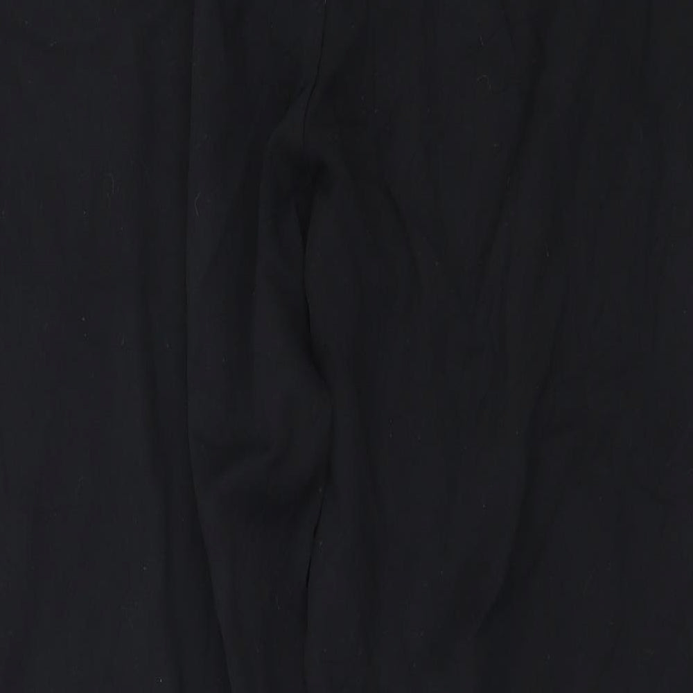 Marks and Spencer Mens Black Trousers Size 16 L29 in